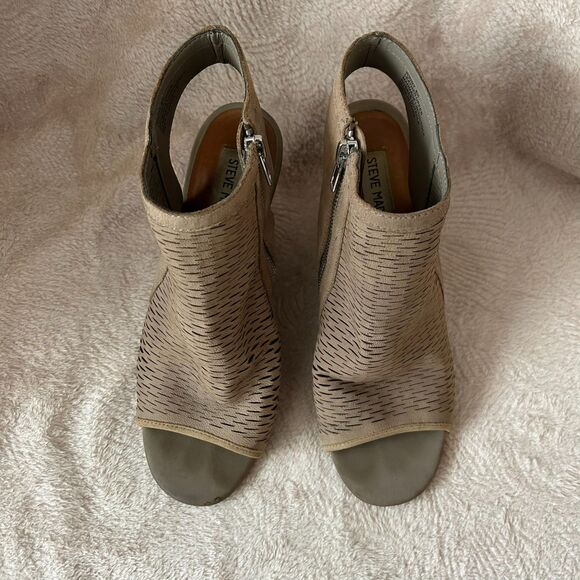 Steve Madden Women's Winny Wedge Sandal, Grey Nubuck, 8.5 M US - Picture 7 of 12